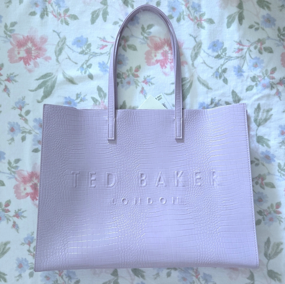 Ted Baker London🏴󠁧󠁢󠁥󠁮󠁧󠁿 "The Icon Tote" In Sukicon (Size Large) - Picture 13 of 15